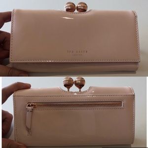 Ted Baker London Light Pink Bobble Matinee Wallet